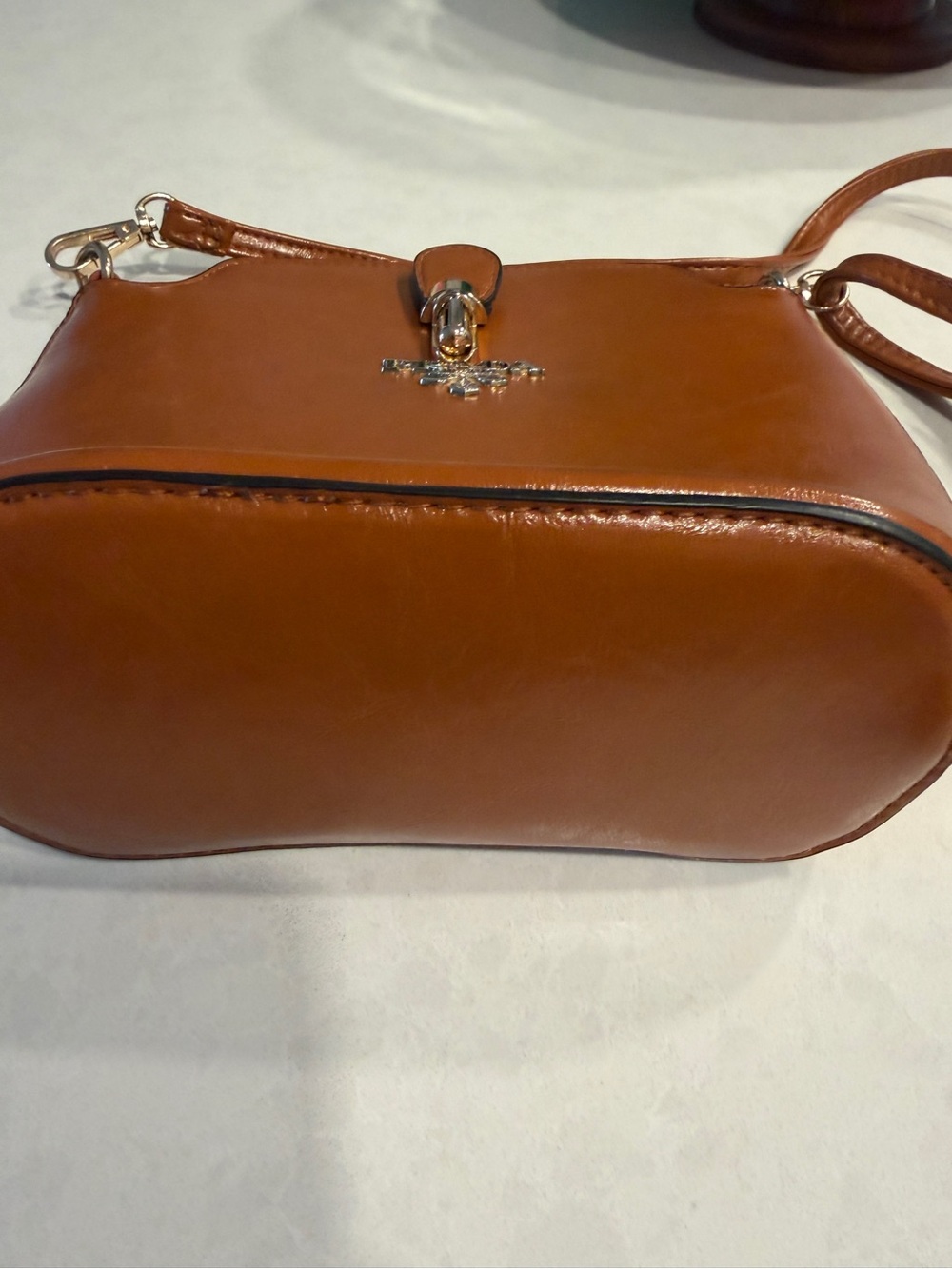 Brown Leather Crossbody Bag - Picture 3 of 4